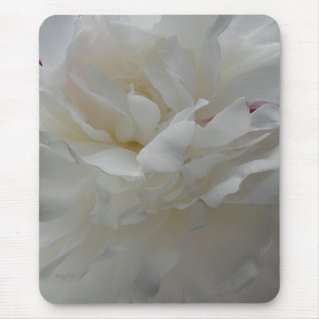 Satin Edged Peony mousepad (Front)