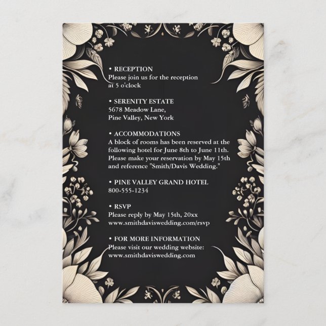 Satin Fabric Velvet Lace Linen Paper Wedding Enclosure Card (Front)