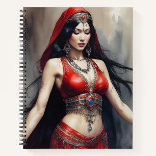Satin Fire Notebook