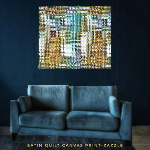 Satin Quilt Canvas Print