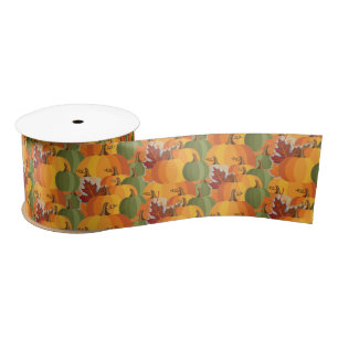 Satin Ribbon-Autumn Harvest Satin Ribbon