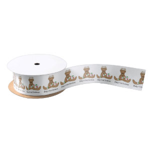Satin Ribbon/Baby's 1st Christmas Ribbon