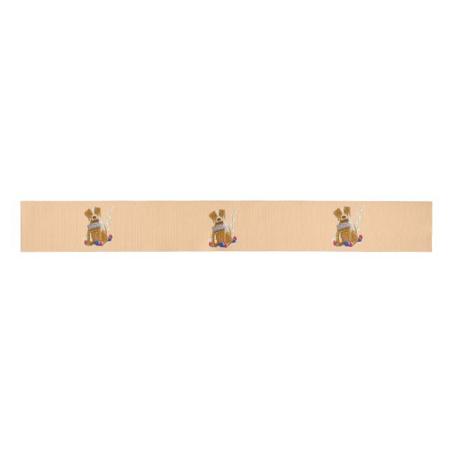 Satin Ribbon Dog Grosgrain Ribbon (Front)