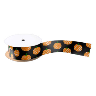 Satin Ribbon-Halloween Pumpkins Ribbon