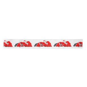 Satin Ribbon/Sleeping Santa Ribbon
