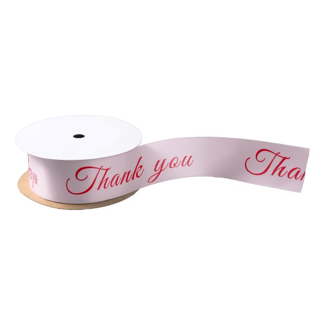 Satin Ribbon ( Thank you ) (Spool)