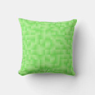 Satin Ribbons - Lime green Cushion