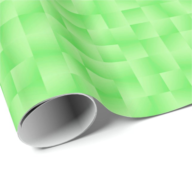 Satin Ribbons - Lime green Wrapping Paper (Roll Corner)