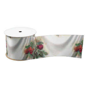Satin roses ribbon
