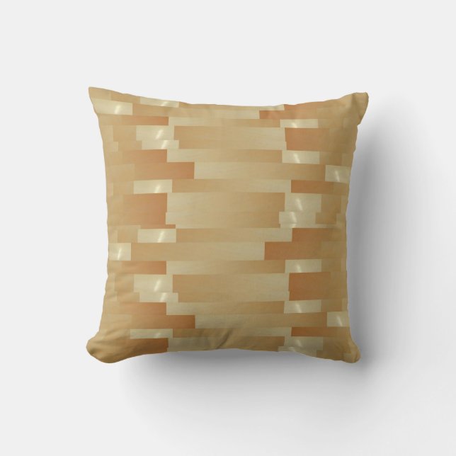 Satin Silk Golden Strips - Shadow Art101 Cushion (Front)