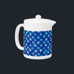 Satin stars, pale blue on cobalt<br><div class="desc">Stars shaded in shades of pale blue and turquoise,  with a satiny gradient,  against a cobalt blue background</div>