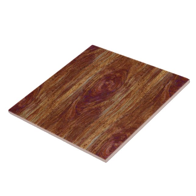 Satin Wood Grain Ceramic Tile (Side)