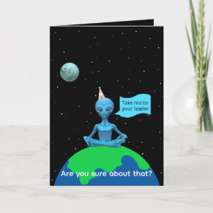 Satire Alien Birthday Card by Jo Images