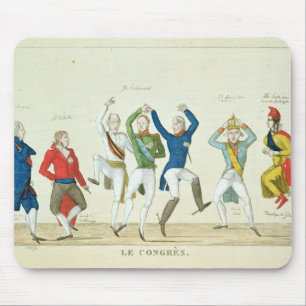 Satirical cartoon depicting the key mouse pad