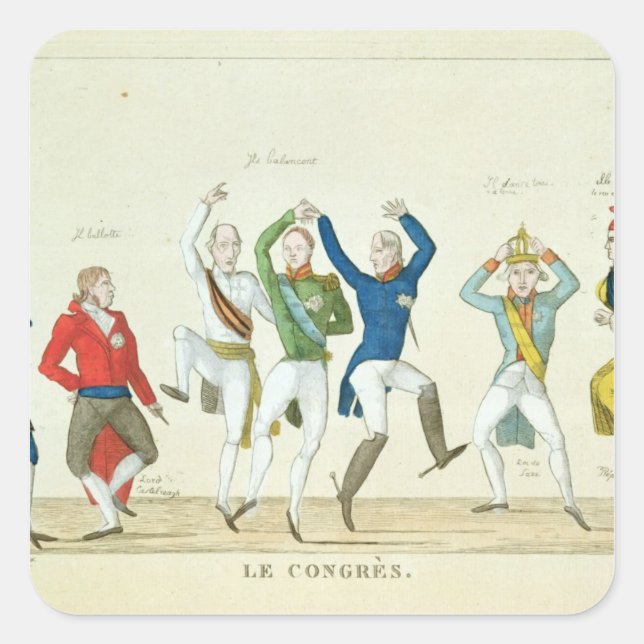 Satirical cartoon depicting the key square sticker (Front)