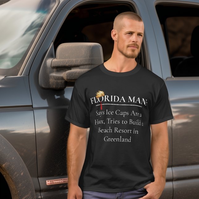 Satirical Florida Man Greenland Beach Resort T-Shirt (Creator Uploaded)