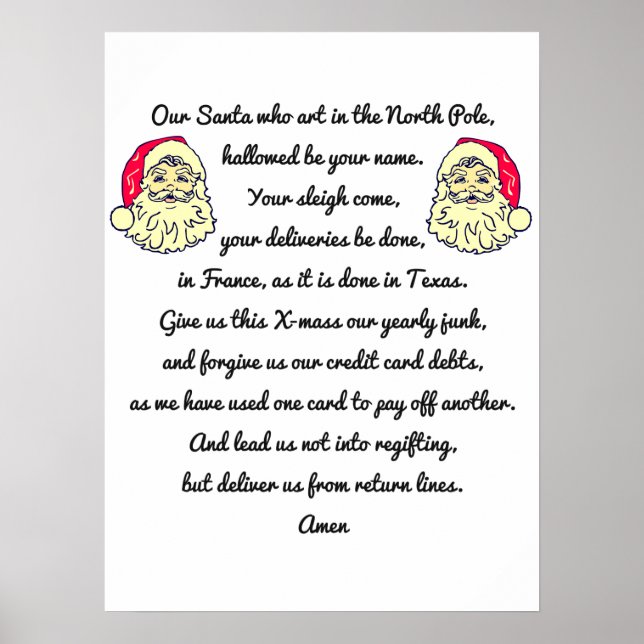 Satirical: The Spirit of Christmas Poster (Front)