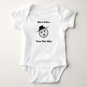 Satirical Two Tier Kier Babygro Baby Bodysuit