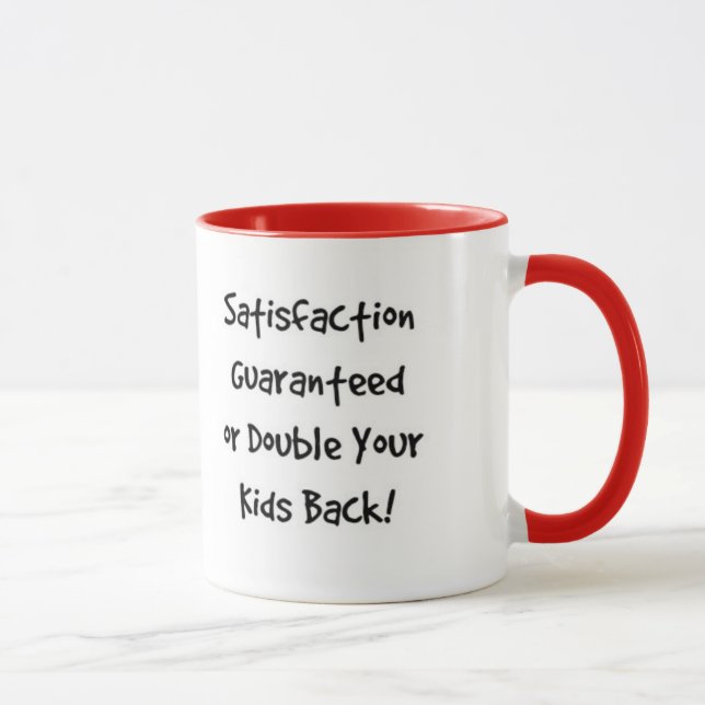 "Satisfaction Guaranteed" Coffee Mug (Right)