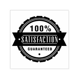 Satisfaction guaranteed self-inking stamp