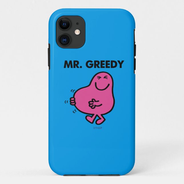 Satisfied Mr. Greedy Case-Mate iPhone Case (Back)