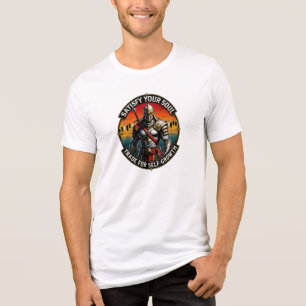 Satisfy Your Soul Trade for Self-Growth Knight Tri-Blend Shirt