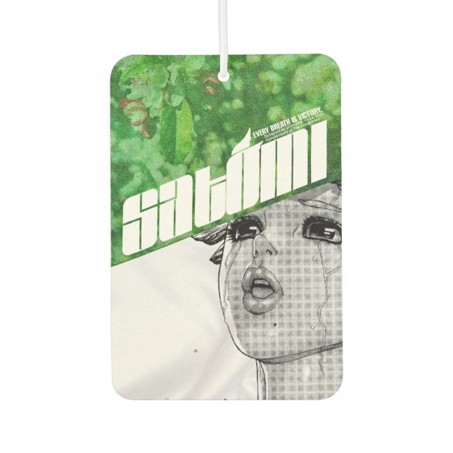 satomi motorsport "𝙬𝙚𝙚𝙥4𝙢𝙚 Chloroplast" Car Air Freshener (Front)