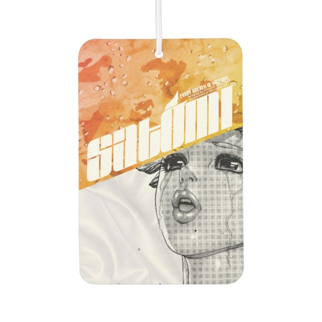 satomi motorsport "𝙬𝙚𝙚𝙥4𝙢𝙚 GOLD" Car Air Freshener (Front)
