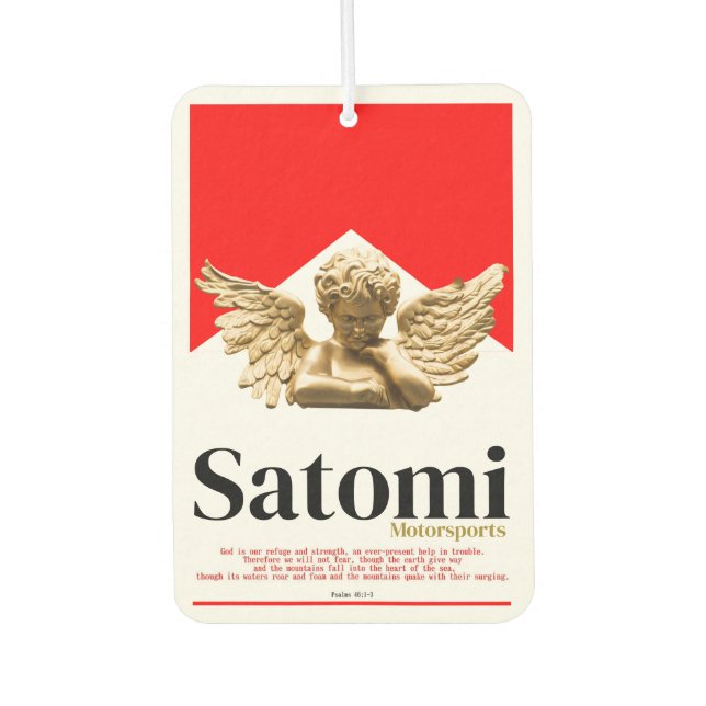 satomi motorsport F-46 Car Air Freshener (Front)