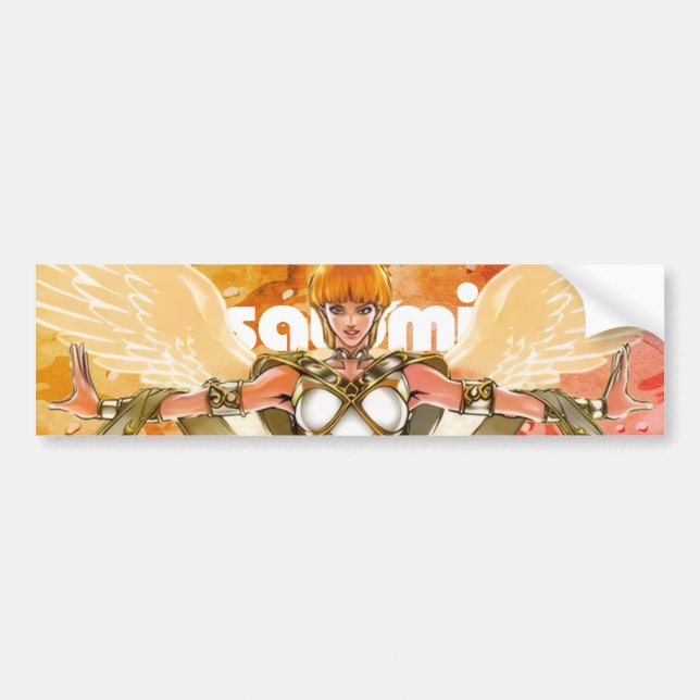 satomi motorsport Gaurdian Angel Bumper Sticker (Front)
