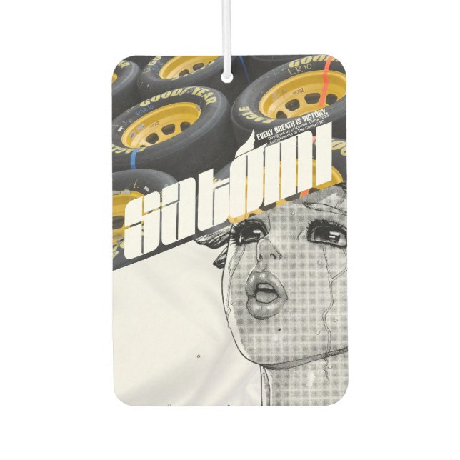 satomi motorsport wheels car air freshener (Front)