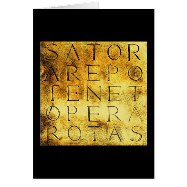 Sator Rotas Ancient Secret Magical Symbol (Front)