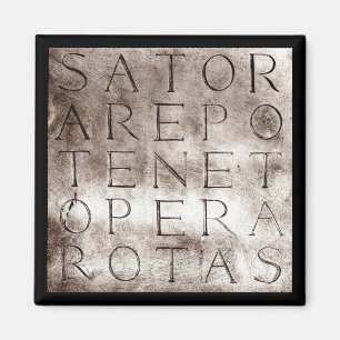 Sator Rotas Ancient Secret Magical Symbol Magnet