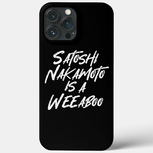 SATOSHI NAKAMOTO IS A WEEABOO Case-Mate iPhone CAS Case-Mate iPhone Case (Back)