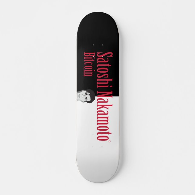 Satoshi Nakamoto Skateboard (Front)