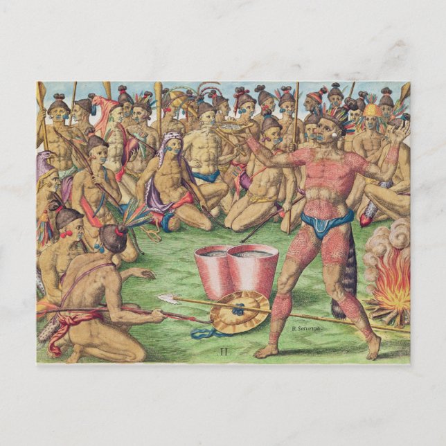 Satoutiona Prepares for Battle Postcard (Front)