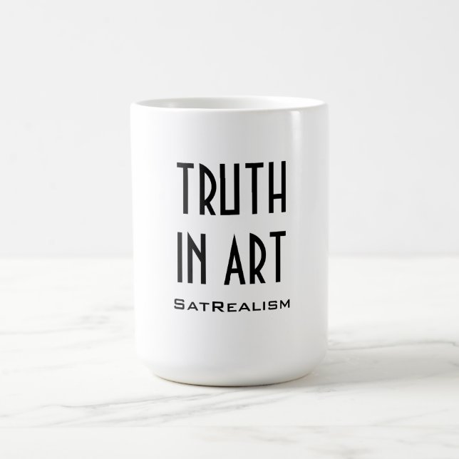 SatRealism TRUTH IN ART mug (Center)