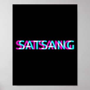 Satsang Yoga Chakra Meditation Spiritual Moon Chil Poster