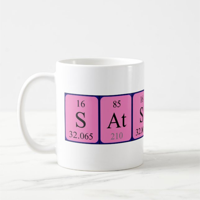 Satsuki periodic table name mug (Left)