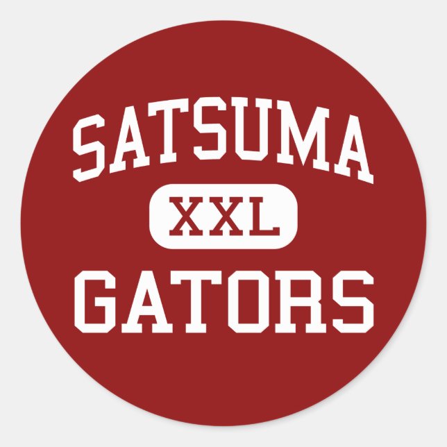 Satsuma - Gators - High School - Satsuma Alabama Classic Round Sticker (Front)