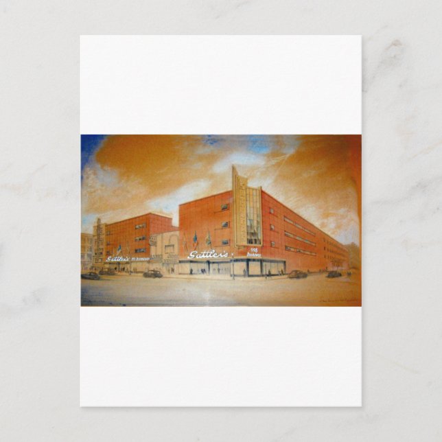 Sattlers Department Store 998 Broadway Buffalo NY Postcard (Front)