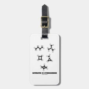 Saturated C4 Hydrocarbons (Oil Chemical Molecules) Luggage Tag