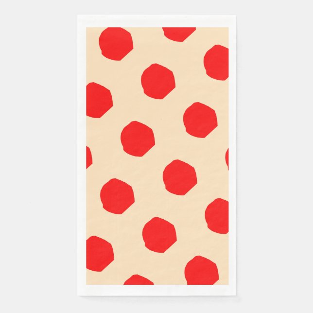 Saturated polka dots design Paper Napkin (Front)