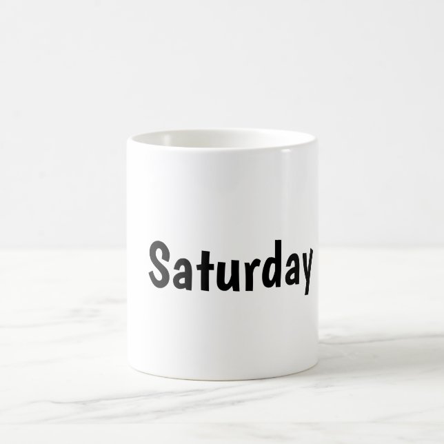 Saturday Coffee Mug (Center)