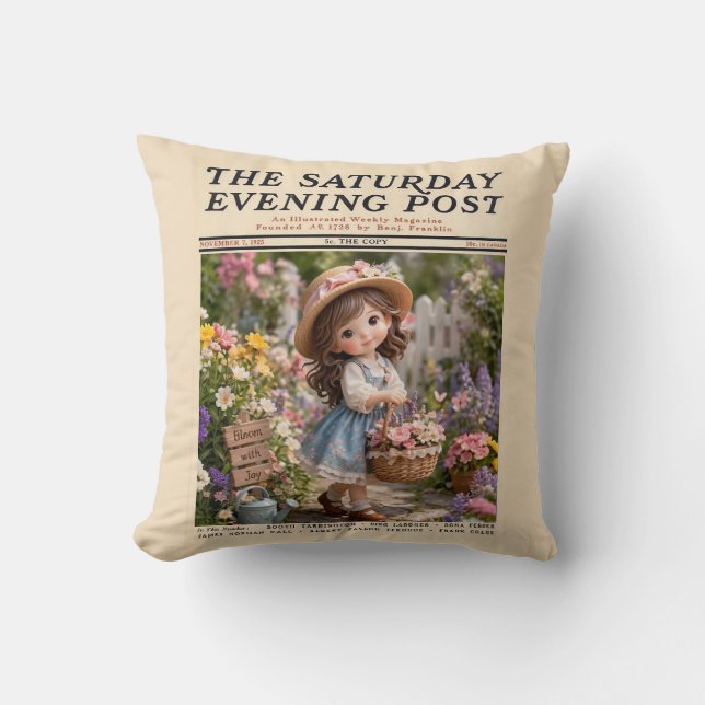 Saturday Evening Post Cushion (Front)