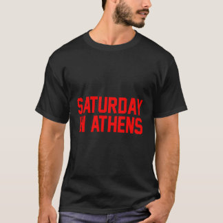 Saturday In Athens Football T-Shirt