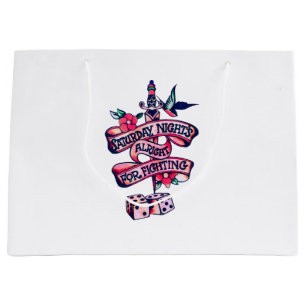 Saturday Night's Alright For Fighting Large Gift Bag