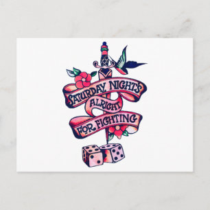 Saturday Night's Alright For Fighting  Postcard