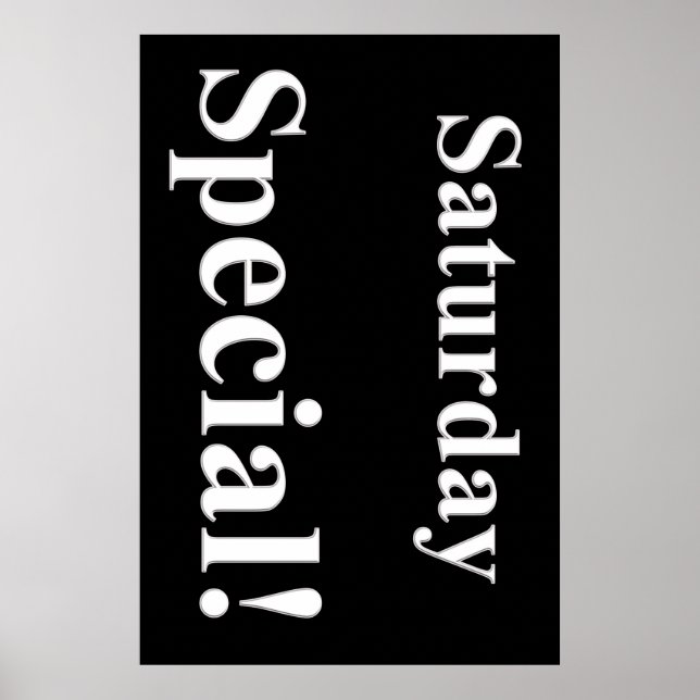 Saturday Special Beauty Salon Poster (Front)