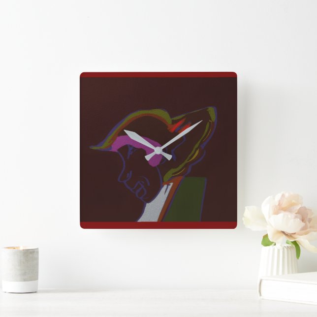 Saturday  square wall clock (Home)